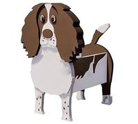 TTiiLoe Cute Dog Planter, Springer Spaniel Plant Pots, PVC Herb Garden Flower Pots, Dog Cartoon Shaped Plant Container Holder, Gifts for Pet Lovers, 34x24cm/13.38x9.44in