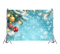 Ttincceer 1.5x1.2m Christmas Backdrop for Photography Pine Branches Bokeh Snow Falling Baby Shower Photo Background Xmas Winter Holiday New Year Party Decoration Banner Portrait Photo Prop