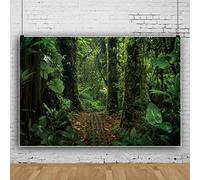 Ttincceer 250x180cm RainForests Backdrop Green Forests Ancient Trees Plants Photography Background Jungle Adventure Theme Photography Props Banner Photo Booth Prop