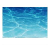 Ttincceer 300x250cm Blue Ocean Backdrop Submarine Landscape Pure Sea Photography Background Studio Diving Theme Photography Props Pool Party Decoration Banner