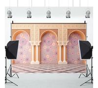 Ttincceer 6x3m Palace Wall Backdrop Indian Royal Interior Photography Background for Kids Birthday Party Decor Baby Shower Wedding Adult Travel Portrait Photo Studio Props