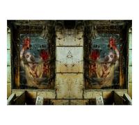 Ttincceer Horror Hallween Photography Backdrop 9x6ft Scary Zombie Climb Lying on the Window Background Spooky Living Dead Shabby Abandoned Hospital Portrait Photo Backdrops Banner Prop