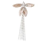 Ttiy Christmas Artificial Birds Clip on Tree Birds Ornaments Xmas Foam Bird Creative Christmas Tree Ornaments for Home Party Decoration 1PCS Gold