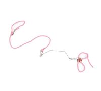 Ttiy Hamster Harness Leash Adjustable Pet Traction Rope Small Animal Harness Rope with Bell for Squirrels Rats Mouse 1PCS Pink