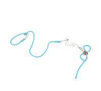 Ttiy Hamster Harness Leash Adjustable Pet Traction Rope Small Animal Harness Rope with Bell for Squirrels Rats Mouse 1PCS Blue