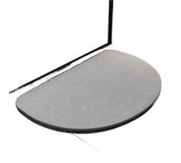 TTJIYQXWV Diatom mud absorbent quick-drying floor mat non-slip and anti-fall curved rounded corners thickened and easy to clean(Semicircular light gray,L)