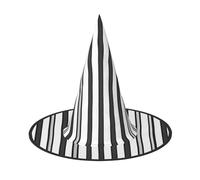 Ttkjshmgc Black & White Stripe -Print Festival Crown - Compact Costume Headpiece For Halloween & Larp, Adjustable Gothic Tiara With Machine Washable Fabric