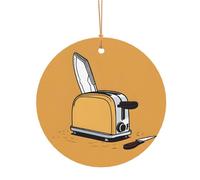 Ttkjshmgc Cute Crying Chainsaw -Print Round Aluminum Pendants Bulk Custom Christmas Aluminum Ornaments For Diy Multi-Size Decorative Tags For Events Crafting. 10cm