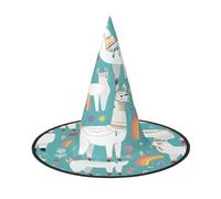 Ttkjshmgc Cute Llama -Print Festival Crown - Compact Costume Headpiece For Halloween & Larp, Adjustable Gothic Tiara With Machine Washable Fabric