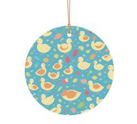 Ttkjshmgc Duck Printed Patterns -Print Round Aluminum Pendants Bulk Custom Christmas Aluminum Ornaments For Diy Multi-Size Decorative Tags For Events Crafting. 10cm