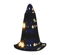 Ttkjshmgc Exploring the Solar System -Print Youth Hooded Cape - Printed Adjustable Cloak For Teens, Halloween Adventures, Parties & Festive Apparel With Easy Wear.