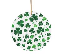 Ttkjshmgc happy st patrick's day -Print Round Aluminum Pendants Bulk Custom Christmas Aluminum Ornaments For Diy Multi-Size Decorative Tags For Events Crafting. 8cm