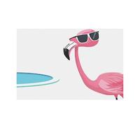 Ttkjshmgc Hello Glasses Flamingo -Print Modern Unframed Wall Art Landscape Canvas Prints 2:3 Ratio For Living Room And Office Home Decor 16"x24"