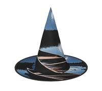 Ttkjshmgc Moonlit Canoe Allagash River -Print Festival Crown - Compact Costume Headpiece For Halloween & Larp, Adjustable Gothic Tiara With Machine Washable Fabric