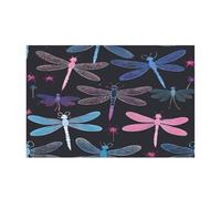 Ttkjshmgc purple dragonfly -Print Modern Unframed Wall Art Landscape Canvas Prints 2:3 Ratio For Living Room And Office Home Decor 16"x24"