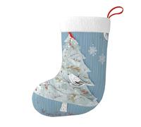 Ttkjshmgc seashell christmas -Print Reversible Christmas Stocking - Premium Dual-Sided Design For Holiday Decor - Spacious Storage For Sweets And Toys - For Family Gatherings And Celebrations.