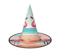 Ttkjshmgc Two flamingos -Print Festival Crown - Compact Costume Headpiece For Halloween & Larp, Adjustable Gothic Tiara With Machine Washable Fabric