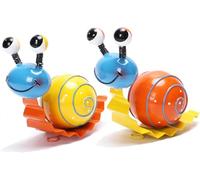 TTLGYJ 2 Pack Metal Cute Snails Yard Art Handcrafted Garden Decor Outdoor Decorations Set for Outside Patio Lawn Garden Courtyard Indoor Home Wall Decorative Ornaments (Yellow, Orange)