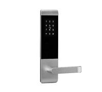 TTlock Application WiFi Secure Hotel Door Lock Handle Electronic Digital Code RFID Key Card Smart Hotel Door Lock System (Color : Silvery, Size : Right)