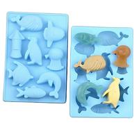 TTOA - 1 Pc Dolphin Sealife Silicone Chocolate Mould | Penguin Octopus Candy Mould | Wax Melt Mould | Cake Decoration