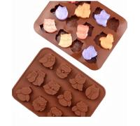 TTOA -12 Cavities Owl Chocolate Silicone Mould Ice Cube Candle Wax Melt Mold