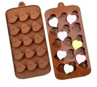 TTOA - 15 Cavities Swirl Hearts Silicone Mould | Valentine Chocolate Mould | Cake Decorating Tool