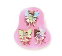 TTOA - 3 Cavity Angel Fairy Elf Silicone Fondant Mould | Sugar Paste Mould | Cake Decoration
