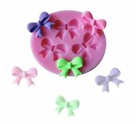 TTOA - 3 Cavity Bow Silicone Fondant Mould | Sugar Craft Mold | Biw Icing Mould | Cake Decoration