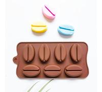 TTOA - 7 Cavities 3D Big Coffee Bean Silicone Mould | Candy & Wax Melt Mould | Clay & Ice Cube Tray | Coffee Lover's Cake Decorating