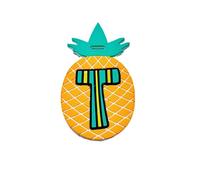 TTOA - Letter T Luggage Tag | Alphabet Baggage Tag | Pineapple Shaped Travel Card