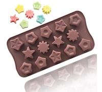 TTOA - Star Pentagon Silicone Chocolate Mould | Ice Cube Mould | Cake Decoration | Wax Melt Mould | Non Stick Mould