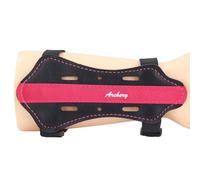 TTOCAR Kids Archery Arm Guard,Archery Wrist Guard PU Leather Adjustable Thickened Breathable Shooting Practice Bow Forearm Protector for Recurve Bow Hunting Archery (Pink)