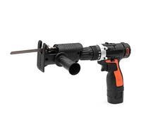 TTOCAR Reciprocating Saw Attachment Kit, Power Tools Power Reciprocating Saws Power Jig Saws for Cordless Drill with Blades for Metal Wood Cutting Jig Saws