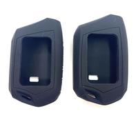 TTocenb Pack of 2 black RFX-2WT9-FM T9 Key Silicone Sleeve Waterproof Dirt Tolerance 2WT9R for FM 2-Way 3000-FT LCD 4 Side Buttons Silicone Shell only New Compatible Replacement For Compustar Part