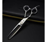 TTOOGO 6.0-Inch Left-Handed Hair Cutting Scissors - Professional 440C Steel Lefty Barber Shears with Mirror Polish Finish for Salon Stylists (Straight or Thinning),B