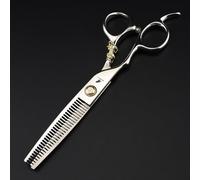 TTOOGO 6.0-Inch Left-Handed Hair Scissors with Tiger Emblem - Professional 6CR Steel Lefty Salon Shears for Precision Cutting and Texturizing (Straight or Thinning),B