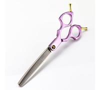 TTOOGO 6.5in Professional Pet Grooming Thinning Scissors - Lightweight Aluminum Handle Hair Shears for Dogs Cats and Salon Use, Stainless Steel Barber Shears for Trimming and Styling,Purple