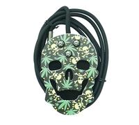 TTOOGO Professional Skull Shape Stainless Steel Tattoo Foot Pedal with Anti Slip Base Creative Power Foot Switch for Tattoo Machine Power Supply