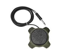 TTOOGO Tattoo Foot Pedal Switch - 1.85m Silicone Copper Wire Tattoo Power Control with Anti-Slip Base, 360° Access Aluminum Alloy Pedal, Compatible with Most Tattoo Power Supplies,Green
