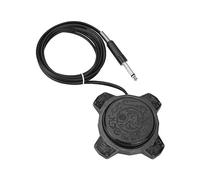 TTOOGO Tattoo Foot Pedal Switch - 1.85m Silicone Copper Wire Tattoo Power Control with Anti-Slip Base, 360° Access Aluminum Alloy Pedal, Compatible with Most Tattoo Power Supplies,Silver
