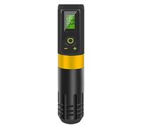 TTOOGO Wireless Rotary Tattoo Pen with 2000mAh Battery - Professional Rotary Tattoo Machine with LED Display, 3.5mm Stroke, and Adjustable Voltage for Lining and Shading,Gold,1 battery