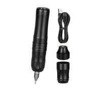 TTOOGO Wireless Tattoo Battery Pen with LCD Screen - 2000mAh Rotary Tattoo Machine with 3.5mm Stroke, 9000RPM, Adjustable Cartridge Depth, USB-C Charging for Artists and Beginners,Black