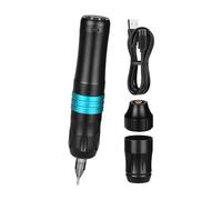 TTOOGO Wireless Tattoo Battery Pen with LCD Screen - 2000mAh Rotary Tattoo Machine with 3.5mm Stroke, 9000RPM, Adjustable Cartridge Depth, USB-C Charging for Artists and Beginners,Blue