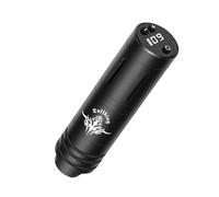 TTOOGO Wireless Tattoo Pen - Adjustable Voltage Rotary Tattoo Machine with Japan Motor, LCD Display, 10500 RPM, 4mm Stroke Length, Rechargeable, Quiet Operation for Professional Artists,Black