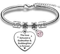TTOVEN Goddaughter Gifts from Godmother Goddaughter Bracelet Goddaughter Birthday Gifts