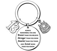 TTOVEN Inspirational Keyring for 75th Birthday Gifts for 75th Birthday Gifts for Her Him Dad Mummy Mum Grandad Grandma Nanny Nana Nanna Nan