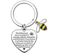 TTOVEN Inspirational Keyring for Women, Bee Lover Gifts for Coworkers Leaving, Motivational Farewell Gift with Bee Yourself Charm, Colleague Appreciation Presents