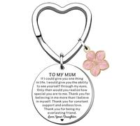 TTOVEN Mum Keyring from Daughter,Mothers Day Gifts for Mum,Birthday Gifts for Mum