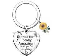 TTOVEN Teaching Assistant Gifts TA Teacher Keyring Thank You Teacher Presents