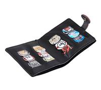 TtoyouU Black Portable Leather Guitar Picks Wallet Guitar Picks Case for Guitar player(Guitar Picks are NOT included),Special gift for Christmas day